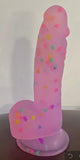 Orlena Confetti Dildo Sex Toy Suction Cup Women and Men Sex Toys