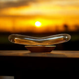 Orlena Honey Gold Glass Dildo Sex Toy