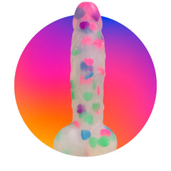 Orlena Confetti Dildo Sex Toy Suction Cup Women and Men Sex Toys