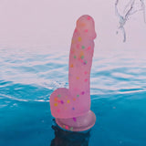 Orlena Confetti Dildo Sex Toy Suction Cup Women and Men Sex Toys