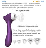 Orlena Clitoral Sucking Vibrator, G Spot Clit Dildo Vibrators,Clitoris Stimulator with Suction & Vibration Patterns Sex Toys for Women